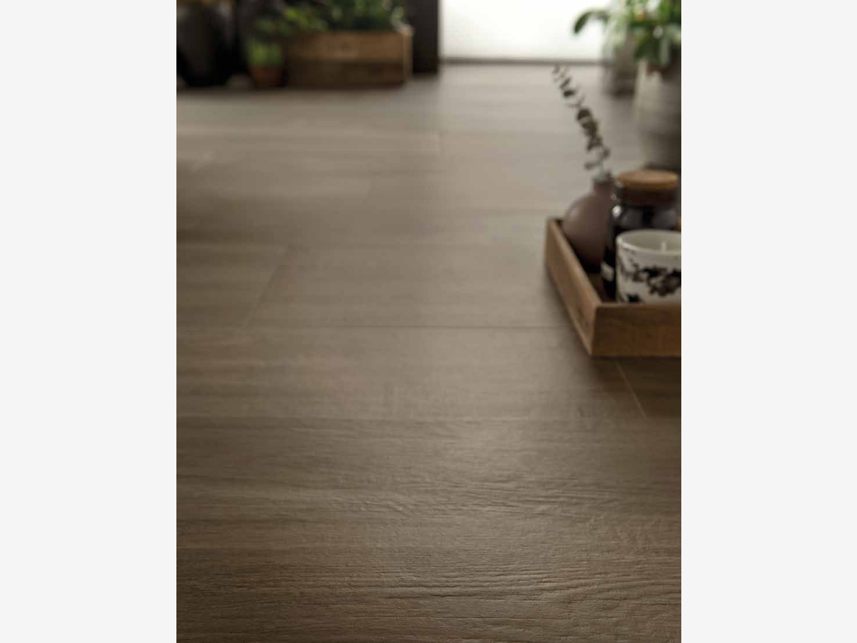 Dark Wood Strip Porcelain Tiles