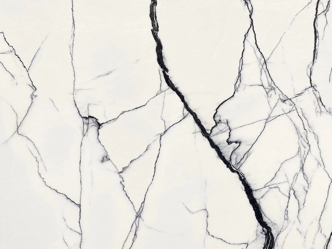 White & Black Marble Porcelain Tiles, Various Sizes