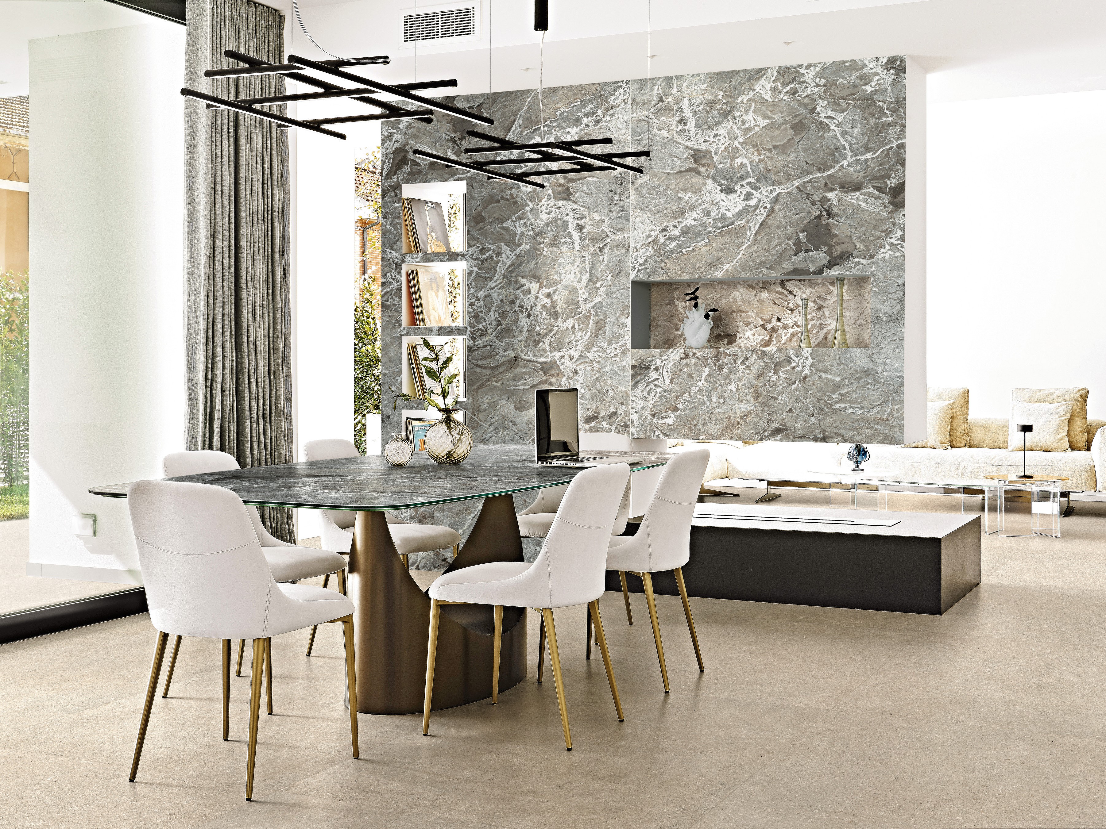 Grey Marble Aubisque Porcelain Tiles, Various Sizes