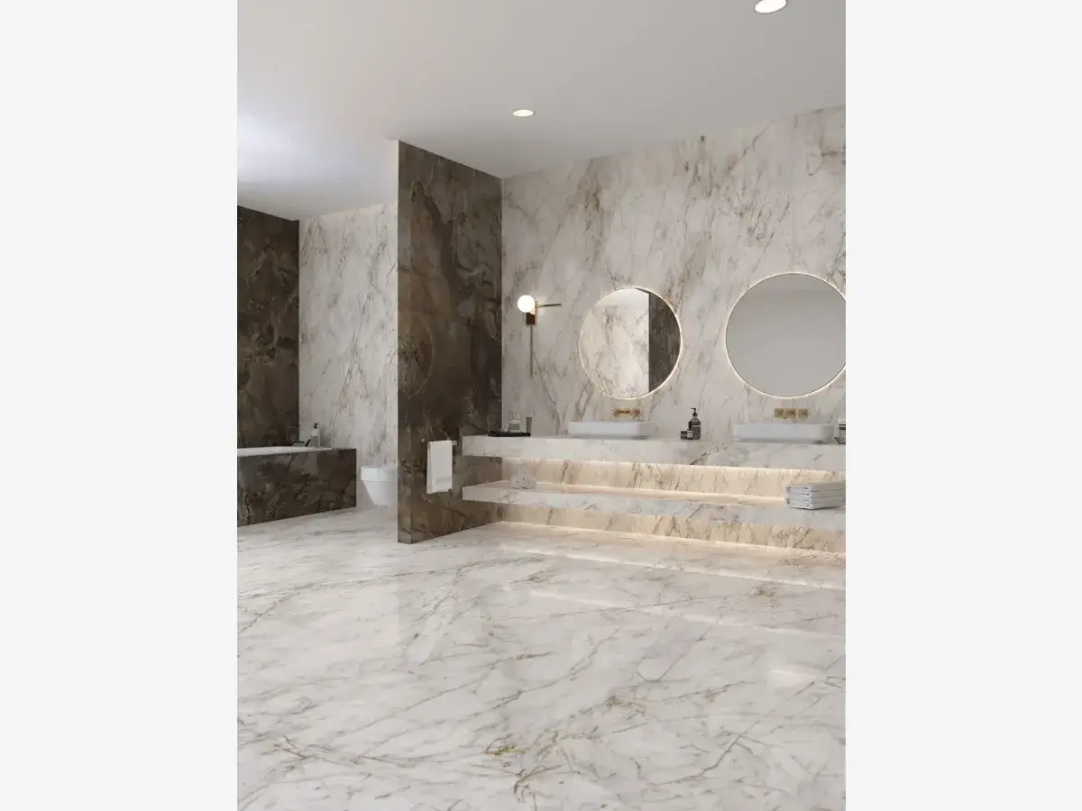 Cream Marble Porcelain Slab