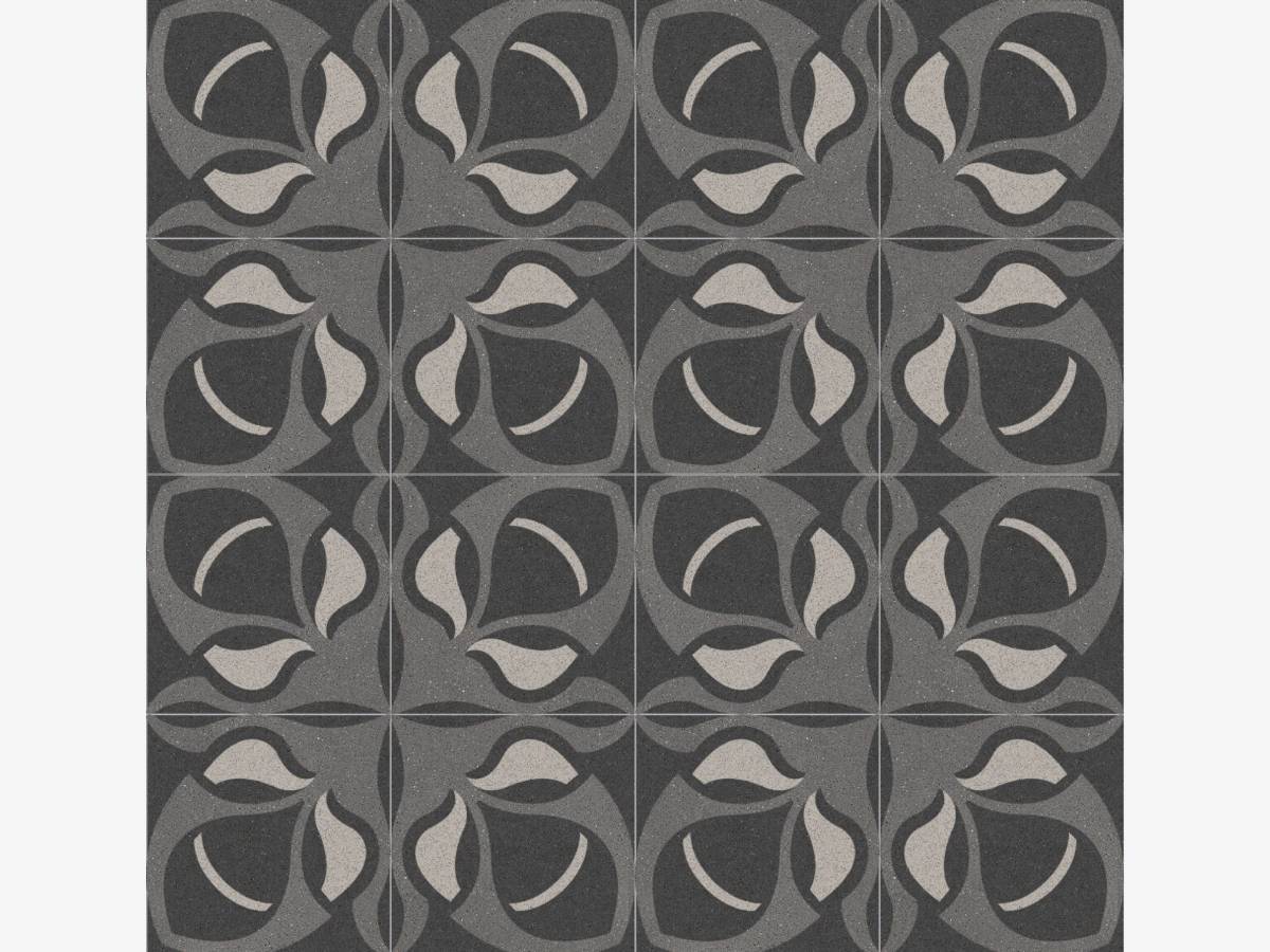 Patterned Cement Tiles, Art Nouveau Style E