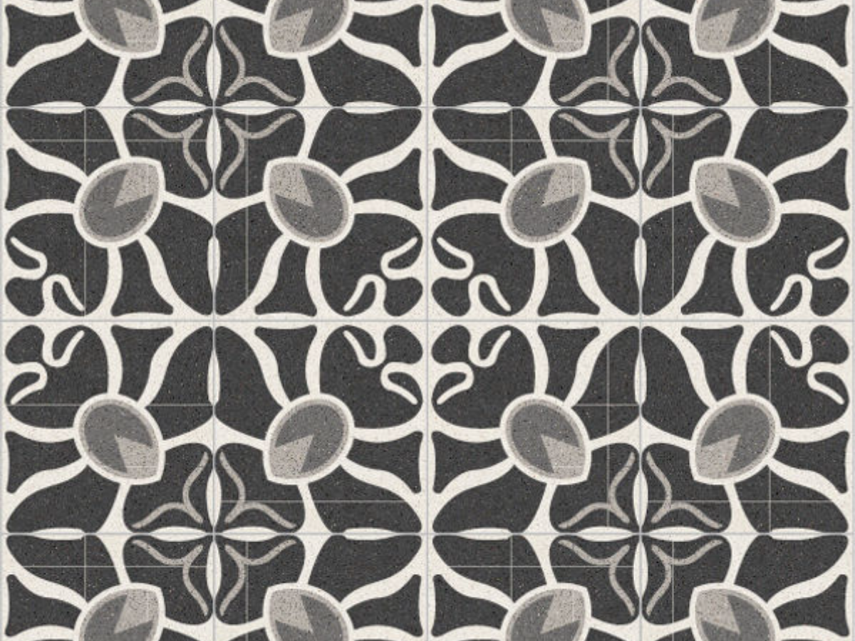 Patterned Cement Tiles, Art Nouveau Style F