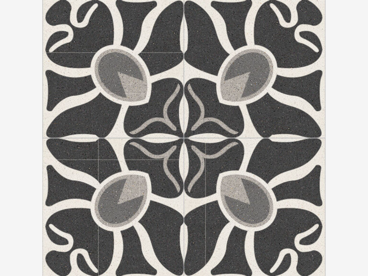Patterned Cement Tiles, Art Nouveau Style F