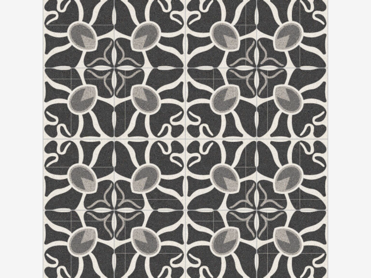 Patterned Cement Tiles, Art Nouveau Style F