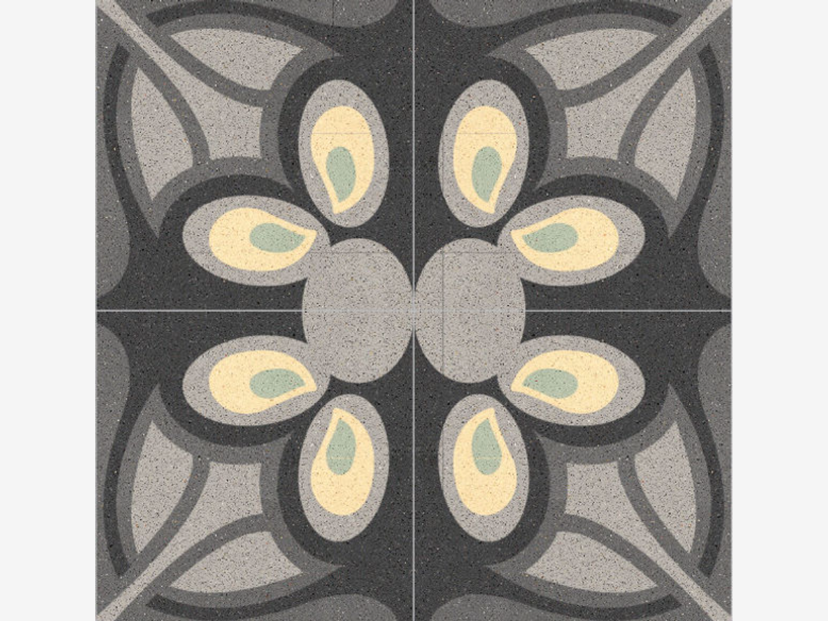 Patterned Cement Tiles, Art Nouveau Style G