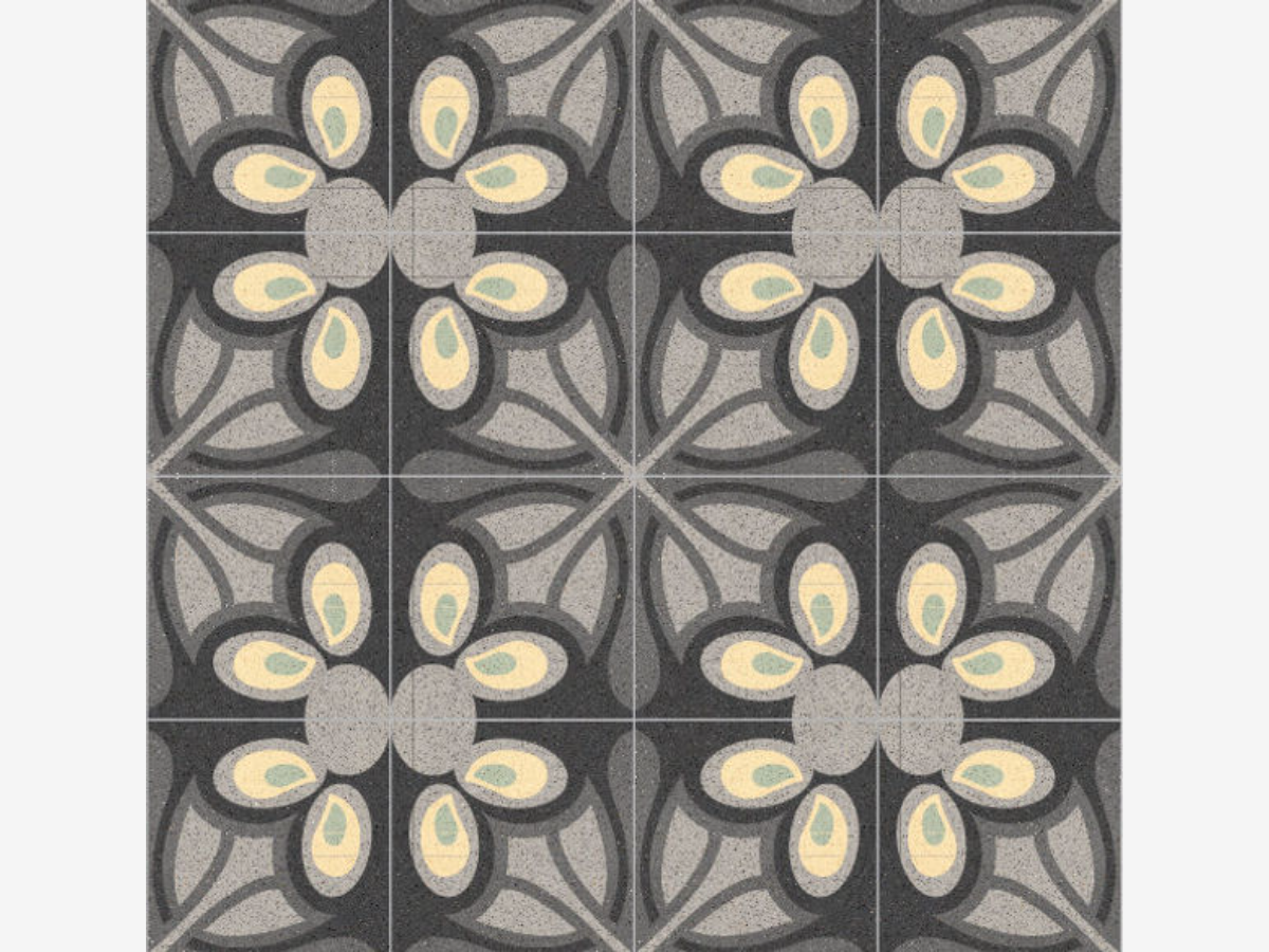 Patterned Cement Tiles, Art Nouveau Style G