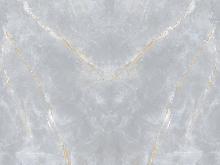 Gray Gold Marble Bookmatch Porcelain Slab
