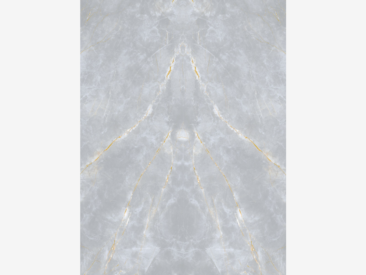 Gray Gold Marble Bookmatch Porcelain Slab